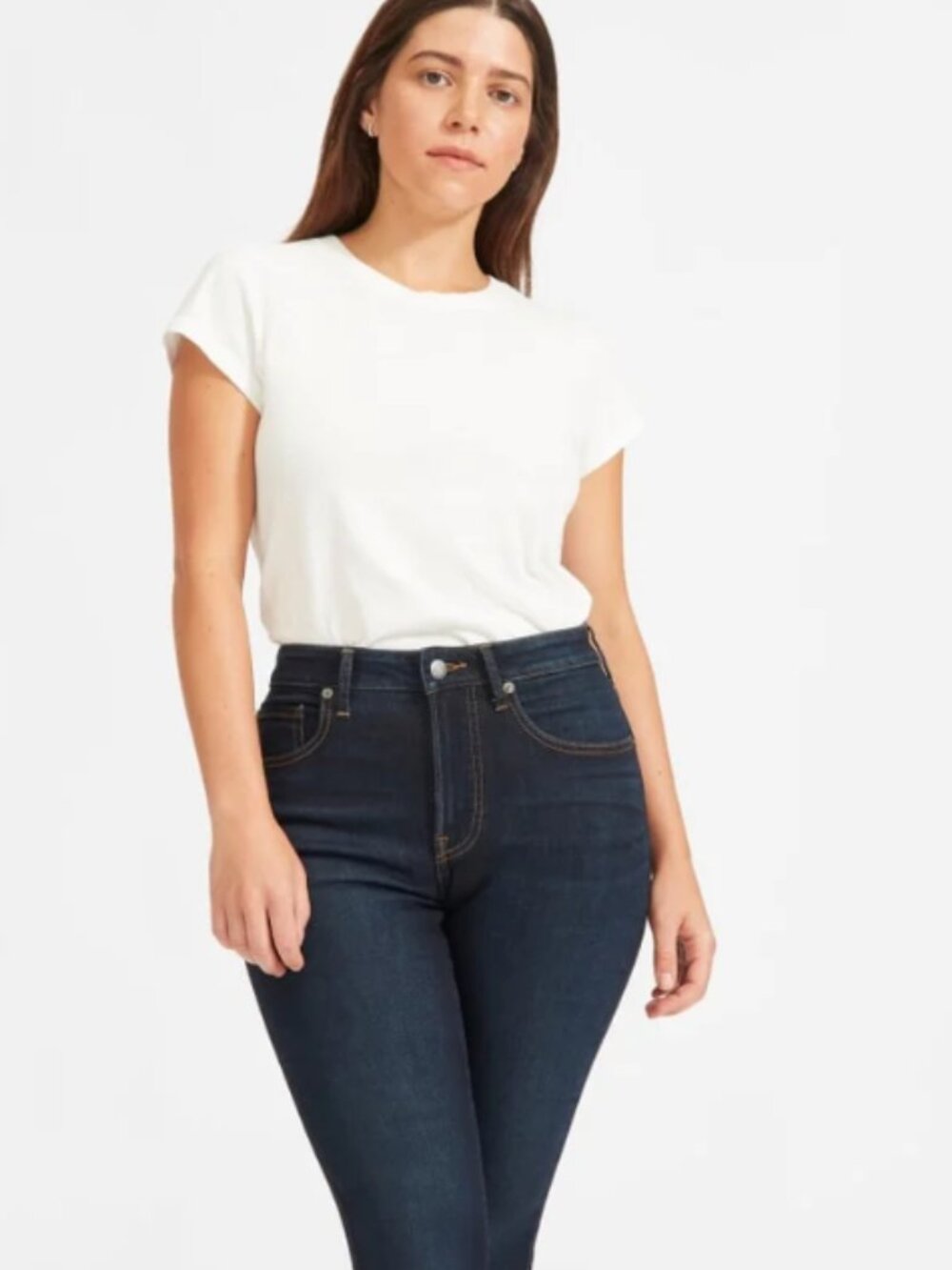 Everlane The Curvy High-Rise Skinny Jeans – Dark Wash – Size 26 / 2